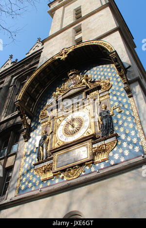 Clock Tower des Palais de la Cité in Paris (Frankreich). Stockfoto