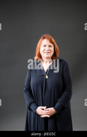 Edinburgh, Großbritannien. 16 Aug, 2017. Linda Grant Schriftsteller und Journalist erscheinen an der Edinburgh International Book Festival Credit: Lorenzo Dalberto/Alamy leben Nachrichten Stockfoto