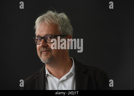 Edinburgh, Schottland, Großbritannien. 16 Aug, 2017. Edinburgh International Book Festival. Mittwoch, 16.August. Simon Ings Thema von Talin und der Wissenschaftler. Credit: Stuart Cobley/Alamy leben Nachrichten Stockfoto