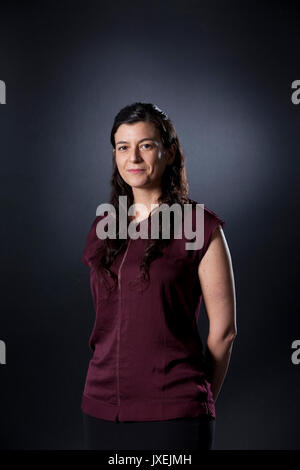 Edinburgh, Großbritannien. 16 Aug, 2017. Samanta Schweblin, der argentinische Schriftsteller, Verfasser, beim Edinburgh International Book Festival erscheinen. Credit: GARY DOAK/Alamy leben Nachrichten Stockfoto