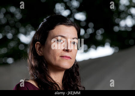 Edinburgh, Großbritannien. 16 Aug, 2017. Samanta Schweblin, der argentinische Schriftsteller, Verfasser, beim Edinburgh International Book Festival erscheinen. Credit: GARY DOAK/Alamy leben Nachrichten Stockfoto