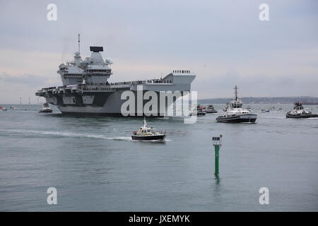 HMS Queen Elizabeth Flugzeugträger Stockfoto