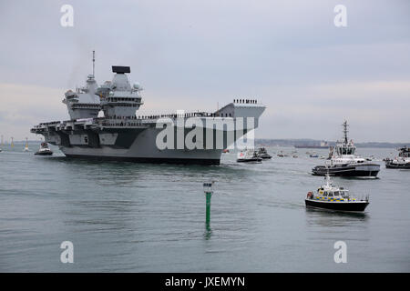 HMS Queen Elizabeth Flugzeugträger Stockfoto