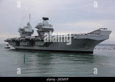 HMS Queen Elizabeth Flugzeugträger Stockfoto