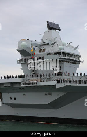 HMS Queen Elizabeth Flugzeugträger Stockfoto