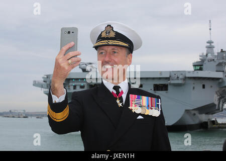 HMS Queen Elizabeth Flugzeugträger Stockfoto