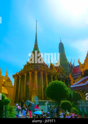 Bangkok, Thailand - 30. Juni 2008: Der Palast des Königs Stockfoto