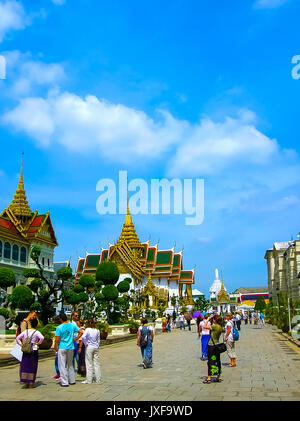 Bangkok, Thailand - 30. Juni 2008: Der Palast des Königs Stockfoto