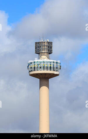 Die Radio City Tower, 1969 erbaut, im Stadtzentrum von Liverpool. Es ist die Heimat der Radio City 96,7 und Magic 1548 Radio Stationen. Stockfoto