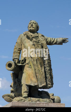 Statue von Léon Gambetta, Cahors, Frankreich Stockfoto