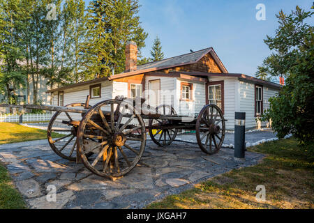 Northwest Mounted Police Barracks, Canmore, Alberta, Kanada Stockfoto