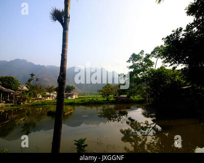 Mai Chau Vietnam Landschaft Stockfoto