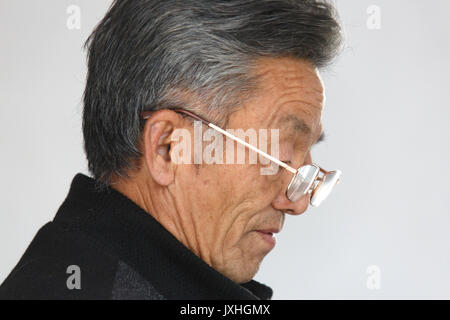 Der ländlichen Grundschullehrer Stockfoto