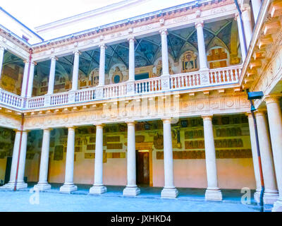 Padua, Italien, 19. September 2014: Palazzo Bo, historischen Gebäude home Stockfoto