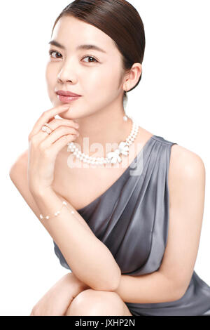 Elegante Dame Porträt Stockfoto