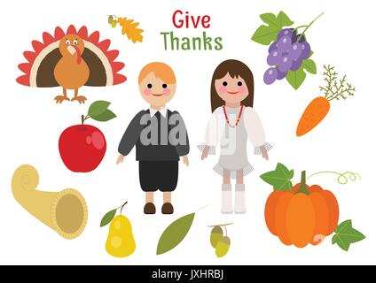 Urlaubsgrüße Abbildung: Thanksgiving Day Stock Vektor
