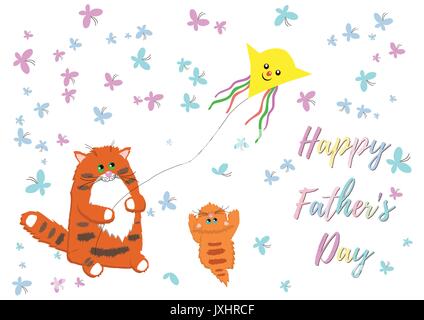 Weihnachtsgrüße der Illustration Vater Tag Stock Vektor