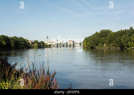 Die jetzt Mortlake Brauerei (früher der Hirsch Brauerei) in süd-west London, Mortlake, London, UK Stockfoto