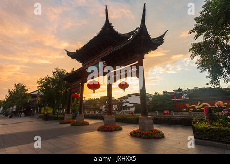 Konfuzius Tempel der Stadt Nanjing, Provinz Jiangsu, China Stockfoto