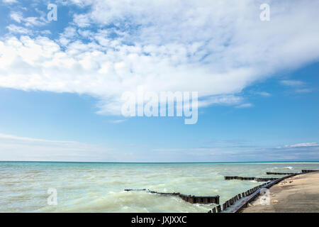 Ein Blick auf den Lake Michigan in der Nähe von Point Betsie, Michigan, USA Stockfoto