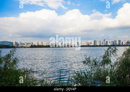 Lihu Seenlandschaft von Wuxi, Provinz Jiangsu, China Stockfoto