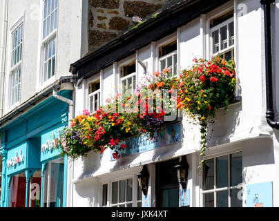 Ausblick Um die Kornische Küstenort St Ives Cornwall England Großbritannien Stockfoto