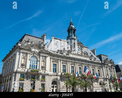 Rathaus (Mairie), Tours, Indre-et-Loire, Frankreich. Stockfoto
