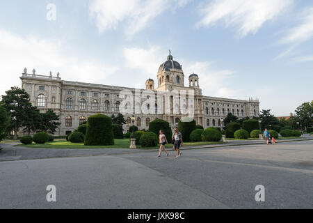 Die Fassade des Naturhistorisches Museum Gebäude in Wien Stockfoto