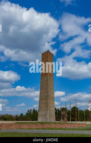 Memorial Tower in Sachsenhausen Konzentrationslager Deutschland Stockfoto