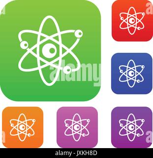 Die Moleküle der Atom set Sammlung Stock Vektor