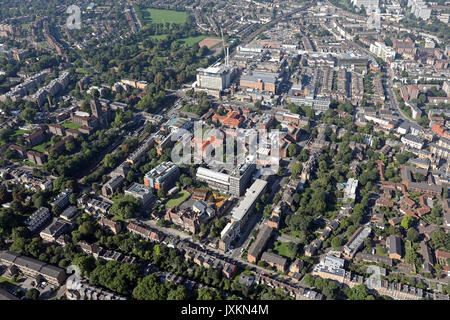 Luftaufnahme des Kings College Hospital and University, London SE5 Stockfoto