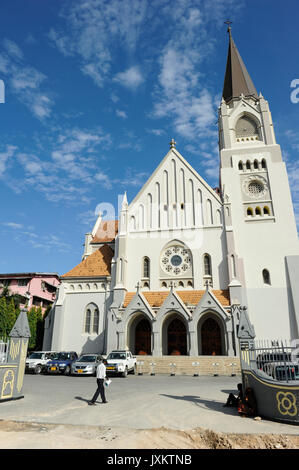 Tansania Daressalam, katholische Kathedrale St.-Josephs erbaut 1897-1902/TANSANIA Dar Es Salam, St. Josephs-Kathedrale des katholischen Erzbistums Daressalam wurde in der deutschen Kolonialzeit von Mitgliedern der Benediktinerkongregation von St. Ottilien 1897 bis 1902 im neugotischen Stil errichtet und 1905 geweiht Stockfoto