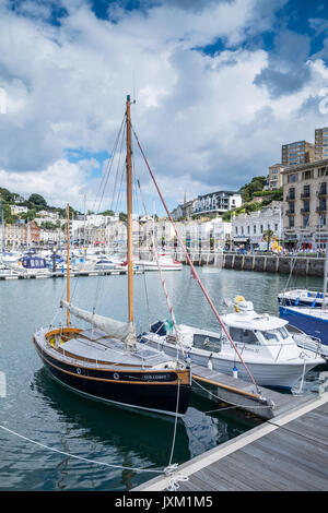 Der Hafen von Torquay, Torquay, Torbay, Devon, Großbritannien Stockfoto