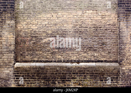 Gerade auf das Bild von einer Steinmauer. Stockfoto
