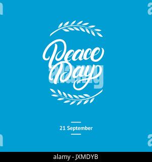 Internationaler Friedenstag Karte, Poster. Stock Vektor