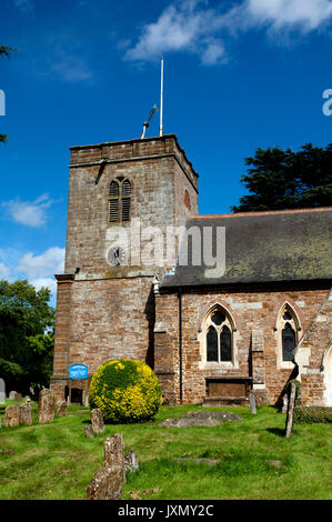 St. Leonard's Kirche, Priors Marston, Warwickshire, England, Großbritannien Stockfoto