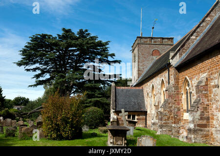 St. Leonard's Kirche, Priors Marston, Warwickshire, England, Großbritannien Stockfoto