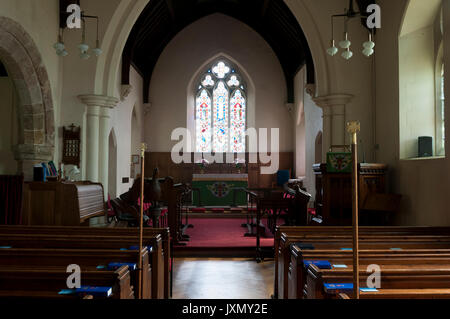 St. Leonard's Kirche, Priors Marston, Warwickshire, England, Großbritannien Stockfoto