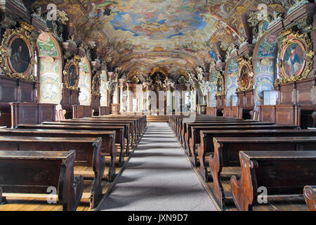 Aula Leopoldina in der Universität von Wroclaw, Polen. Stockfoto