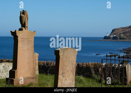 Verlassenen Friedhof bei KILCHOUSLAND alten Kirchhof, Campbeltown, Schottland. Stockfoto