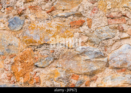 Antike alte Mauer, Textur Hintergrund Stockfoto