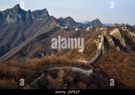 Die Große Mauer im Herbst Stockfoto