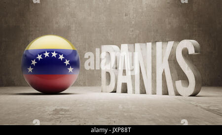 Venezuela hohe Auflösung Banken Konzept Stockfoto