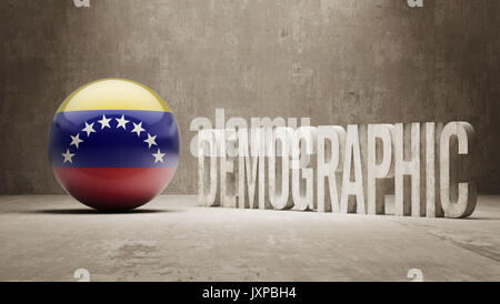 Venezuela hohe Auflösung demographische Konzept Stockfoto