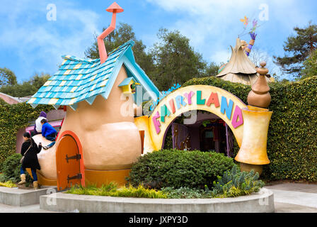 Oakland, Ca - jan. 11, 2014: childrens' Fairyland am Ufer des Lake Merritt, die erste thematische Amusement Park in den Vereinigten Staaten, in 1950 eröffnet Stockfoto