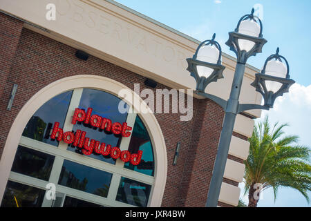 Planet Hollywood Restaurant in Disney Springs, Walt Disney World, Orlando, Florida. Stockfoto