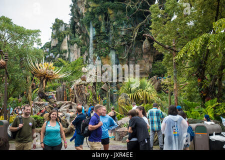 Besucher pandora Welt von Avatar in Disneys Animal Kingdom Theme Park Stockfoto