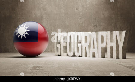 Taiwan High Resolution Geographie Konzept Stockfoto