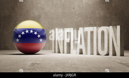 Venezuela hohe Auflösung Inflation Konzept Stockfoto