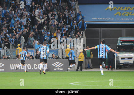 Porto Alegre, Brasilien. 16 Aug, 2017. Die endgültigen, am Grêmio Arena gespielt. Credit: jeferson Rotini/FotoArena/Alamy leben Nachrichten Stockfoto